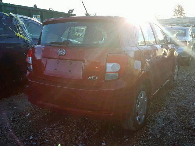 JTKKU10408J014145 - 2008 SCION XD RED photo 4