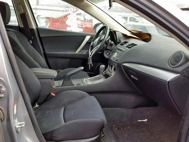 JM1BL1U66B1472107 - 2011 MAZDA 3 S GRAY photo 5