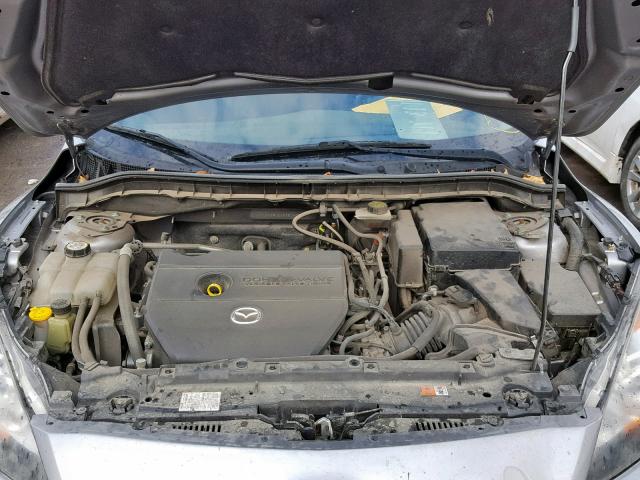 JM1BL1U66B1472107 - 2011 MAZDA 3 S GRAY photo 7