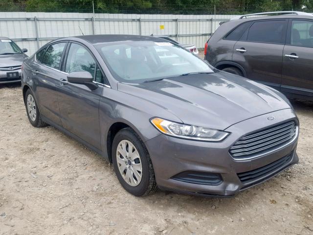 1FA6P0G78E5402583 - 2014 FORD FUSION S GRAY photo 1