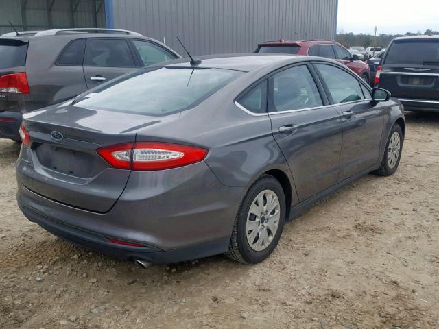 1FA6P0G78E5402583 - 2014 FORD FUSION S GRAY photo 4