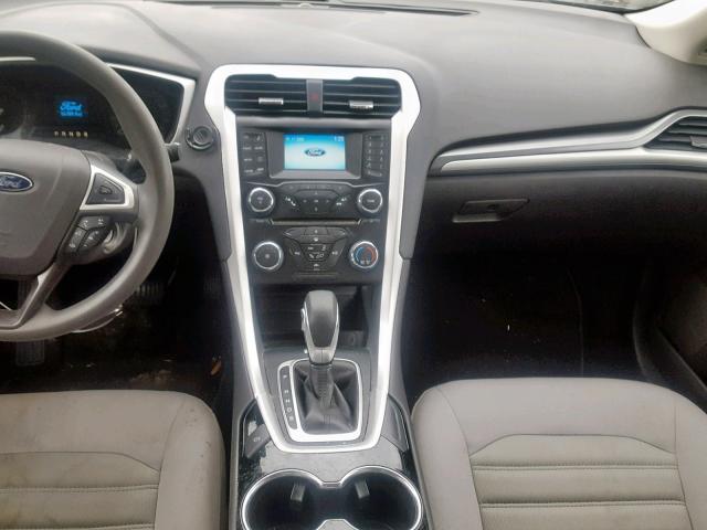 1FA6P0G78E5402583 - 2014 FORD FUSION S GRAY photo 9