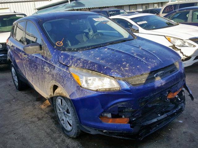 1FMCU0F74EUA67105 - 2014 FORD ESCAPE S BLUE photo 1