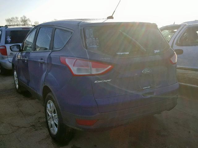 1FMCU0F74EUA67105 - 2014 FORD ESCAPE S BLUE photo 3