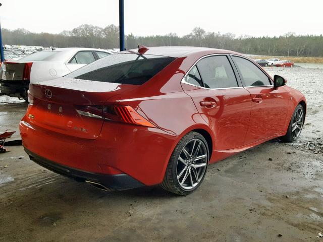 JTHBZ1D22J5032435 - 2018 LEXUS IS 350 RED photo 4