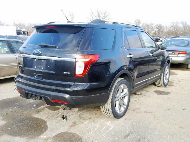 1FMHK8F82BGA02573 - 2011 FORD EXPLORER L BLACK photo 4