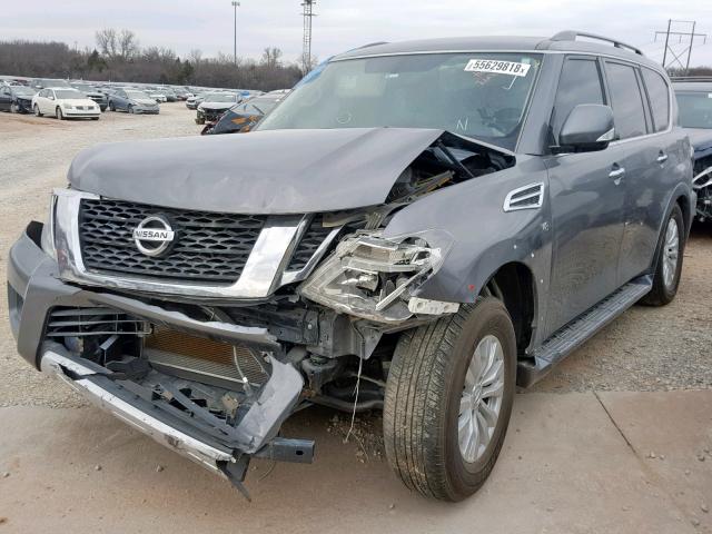 JN8AY2ND4J9053290 - 2018 NISSAN ARMADA SV GRAY photo 2