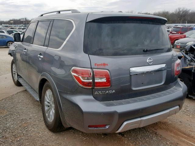 JN8AY2ND4J9053290 - 2018 NISSAN ARMADA SV GRAY photo 3