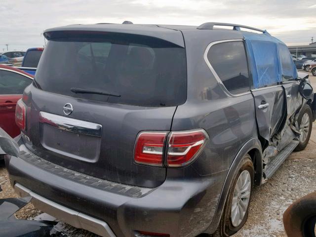 JN8AY2ND4J9053290 - 2018 NISSAN ARMADA SV GRAY photo 4