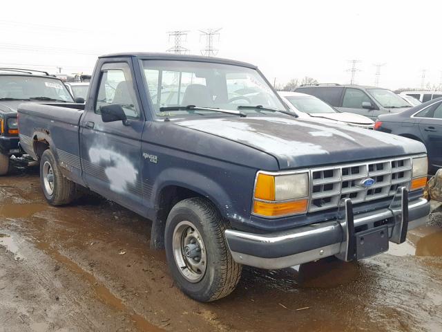 1FTCR10U5MTA11222 - 1991 FORD RANGER BLUE photo 1