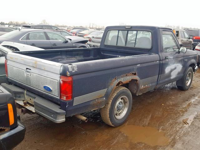 1FTCR10U5MTA11222 - 1991 FORD RANGER BLUE photo 4