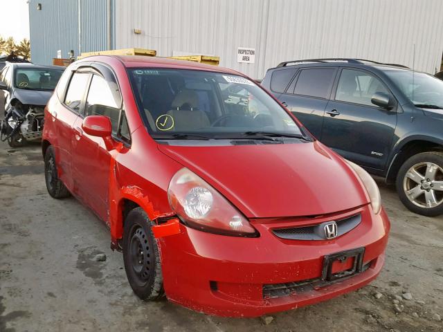 JHMGD38487S036740 - 2007 HONDA FIT RED photo 1