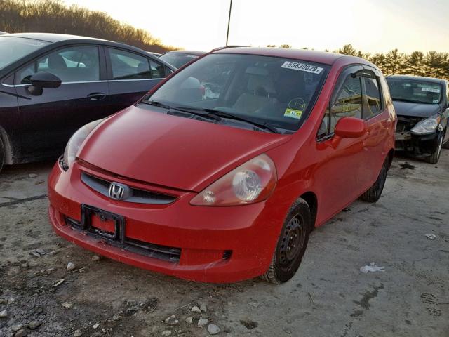 JHMGD38487S036740 - 2007 HONDA FIT RED photo 2