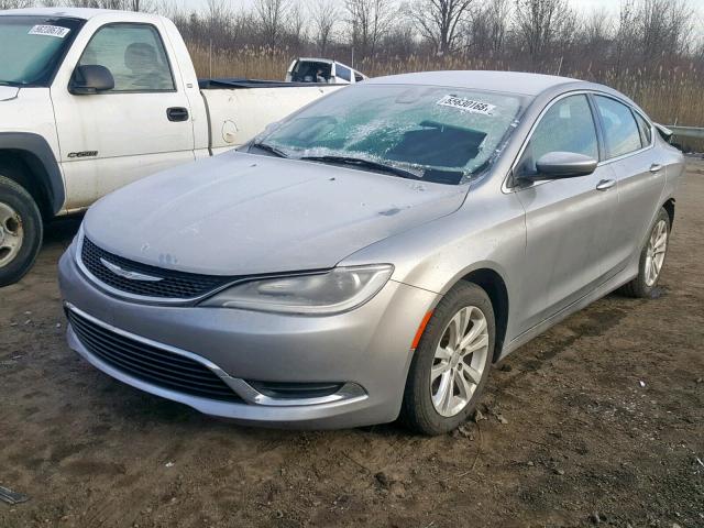 1C3CCCABXFN552353 - 2015 CHRYSLER 200 LIMITE SILVER photo 2