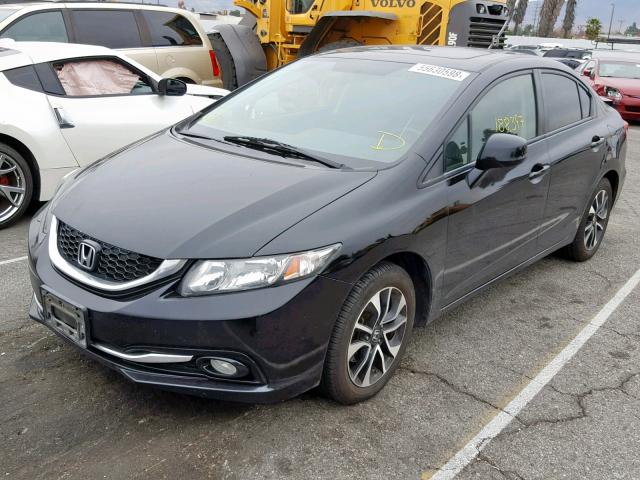 2HGFB2F91DH511970 - 2013 HONDA CIVIC EXL BLACK photo 2