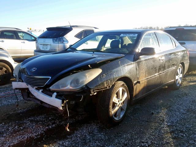 JTHBA30G165171905 - 2006 LEXUS ES 330 BLACK photo 2