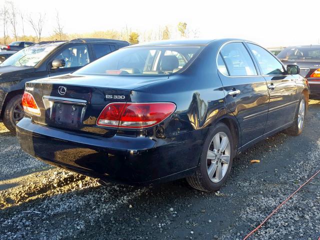 JTHBA30G165171905 - 2006 LEXUS ES 330 BLACK photo 4