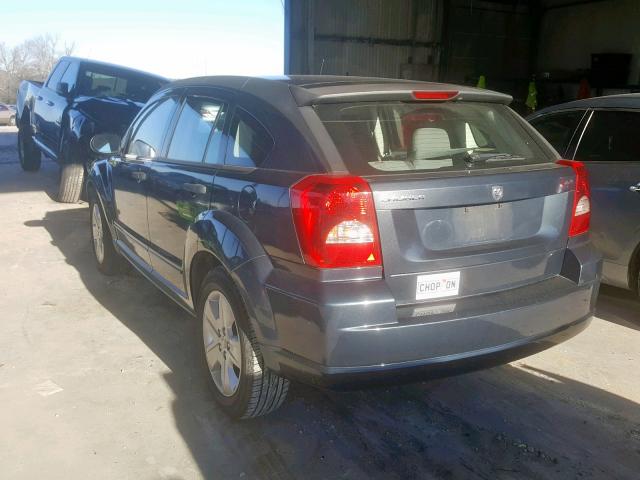 1B3HB48BX7D404678 - 2007 DODGE CALIBER SX BLUE photo 3