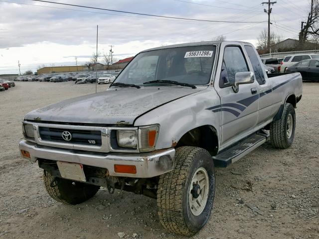 JT4VN13G9N5085758 - 1992 TOYOTA PICKUP 1/2 GRAY photo 2