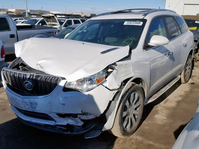 5GAKVCKD6HJ119190 - 2017 BUICK ENCLAVE WHITE photo 2