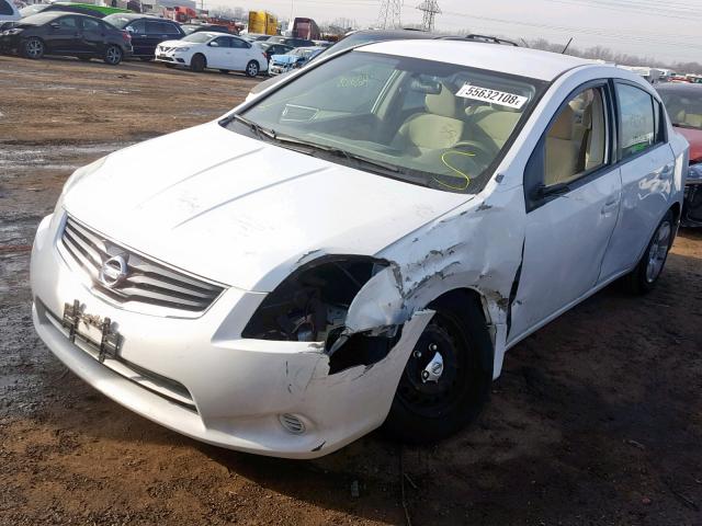 3N1AB6APXAL615773 - 2010 NISSAN SENTRA 2.0 WHITE photo 2