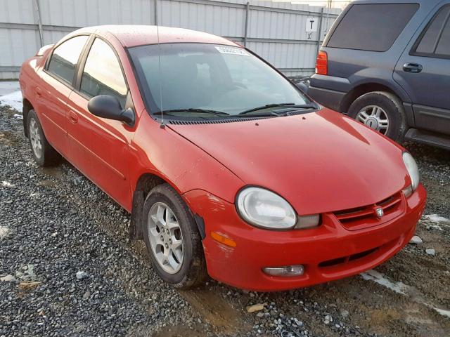 1B3ES56C22D593176 - 2002 DODGE NEON ES RED photo 1