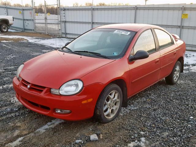 1B3ES56C22D593176 - 2002 DODGE NEON ES RED photo 2