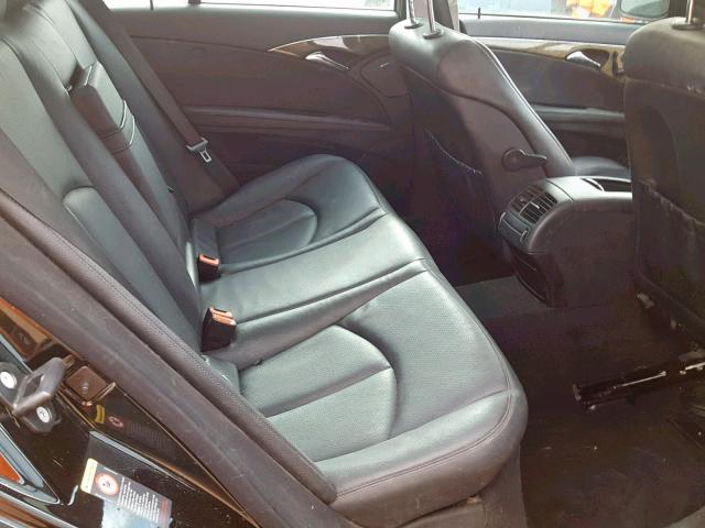 WDBUF87X78B251565 - 2008 MERCEDES-BENZ E 350 4MAT BLACK photo 6