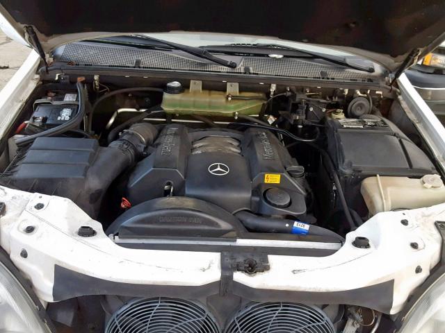 4JGAB54EX1A261466 - 2001 MERCEDES-BENZ ML 320 WHITE photo 7