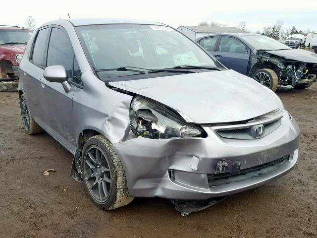 JHMGD38487S007111 - 2007 HONDA FIT GRAY photo 1