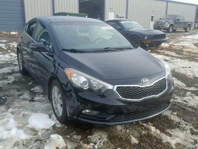 KNAFX4A89E5078513 - 2014 KIA FORTE EX BLACK photo 1