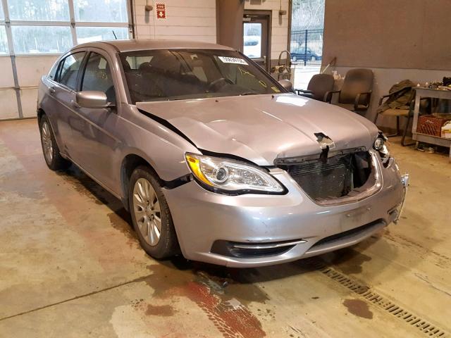 1C3CCBAB0EN197251 - 2014 CHRYSLER 200 LX SILVER photo 1