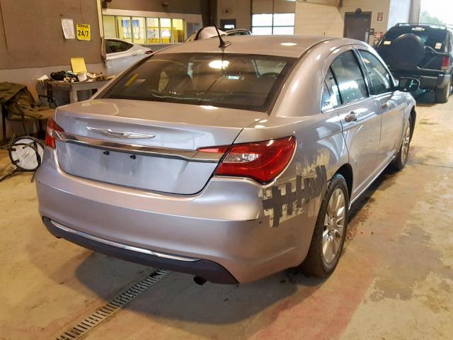 1C3CCBAB0EN197251 - 2014 CHRYSLER 200 LX SILVER photo 4