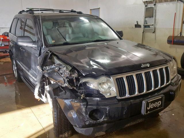 1J8HR58265C617140 - 2005 JEEP GRAND CHER BLACK photo 1