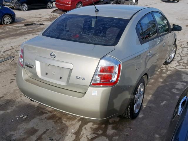 3N1AB61E27L602913 - 2007 NISSAN SENTRA 2.0 BEIGE photo 4