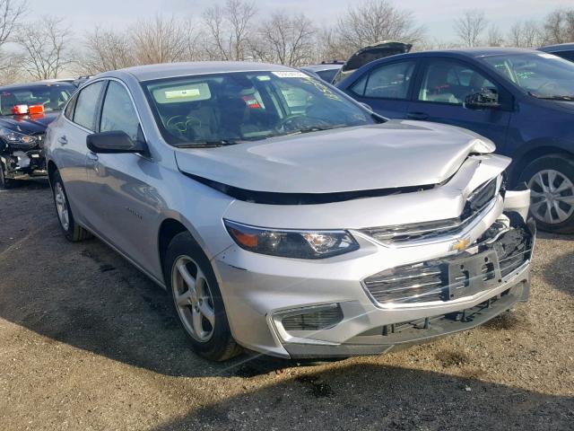 1G1ZB5ST1JF163172 - 2018 CHEVROLET MALIBU LS SILVER photo 1