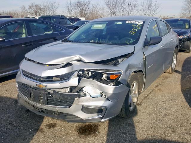1G1ZB5ST1JF163172 - 2018 CHEVROLET MALIBU LS SILVER photo 2