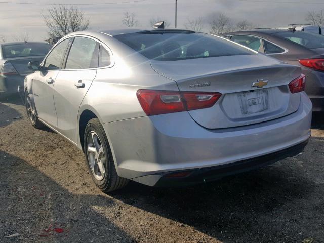 1G1ZB5ST1JF163172 - 2018 CHEVROLET MALIBU LS SILVER photo 3