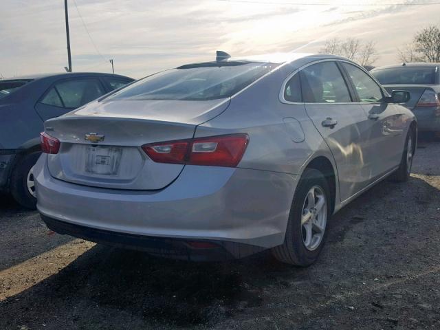 1G1ZB5ST1JF163172 - 2018 CHEVROLET MALIBU LS SILVER photo 4