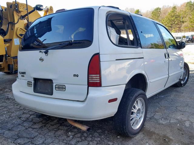 4N2DN1118WD802570 - 1998 NISSAN QUEST XE WHITE photo 4