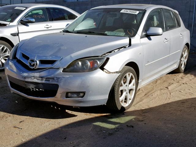 JM1BK343171683775 - 2007 MAZDA 3 HATCHBAC SILVER photo 2