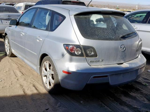 JM1BK343171683775 - 2007 MAZDA 3 HATCHBAC SILVER photo 3