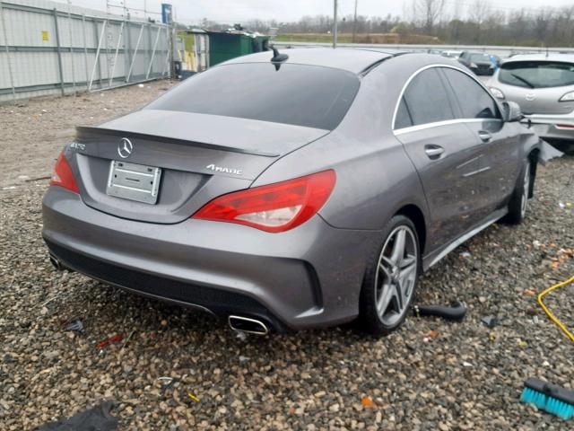 WDDSJ4GB2FN254458 - 2015 MERCEDES-BENZ CLA 250 4M GRAY photo 4