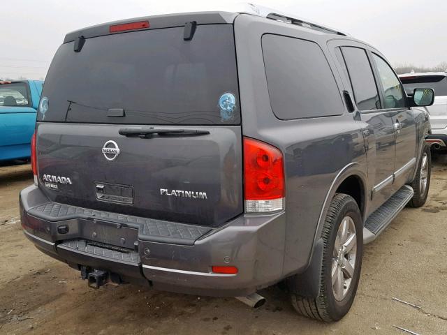 5N1AA0NE8CN611807 - 2012 NISSAN ARMADA SV GRAY photo 4