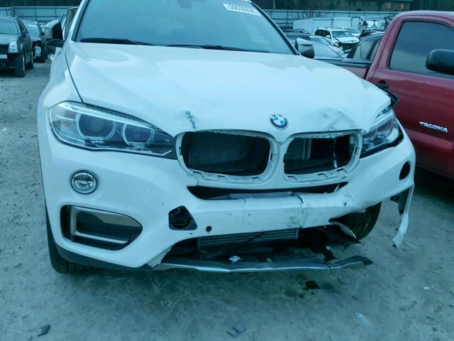 5UXKU2C37H0U29550 - 2017 BMW X6 XDRIVE3 WHITE photo 9