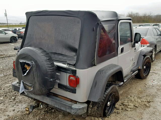 1J4FA49S95P359651 - 2005 JEEP WRANGLER / GRAY photo 4