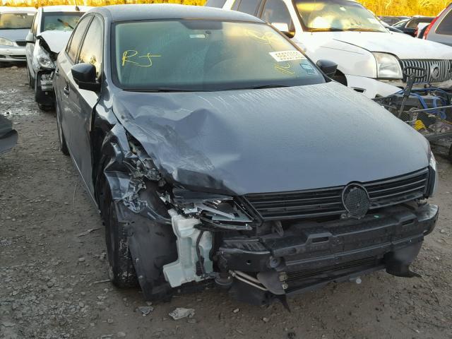 3VW2K7AJ6EM405350 - 2014 VOLKSWAGEN JETTA BASE Մոխրագույն լուսանկար 1