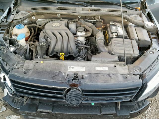 3VW2K7AJ6EM405350 - 2014 VOLKSWAGEN JETTA BASE Մոխրագույն լուսանկար 7