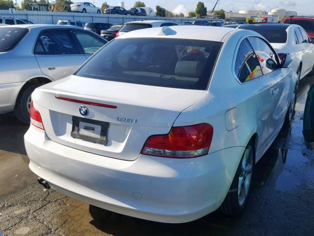 WBAUP9C56AVF49408 - 2010 BMW 128 I WHITE photo 4