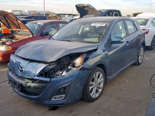 JM1BL1H63A1141266 - 2010 MAZDA 3 S GRAY photo 2